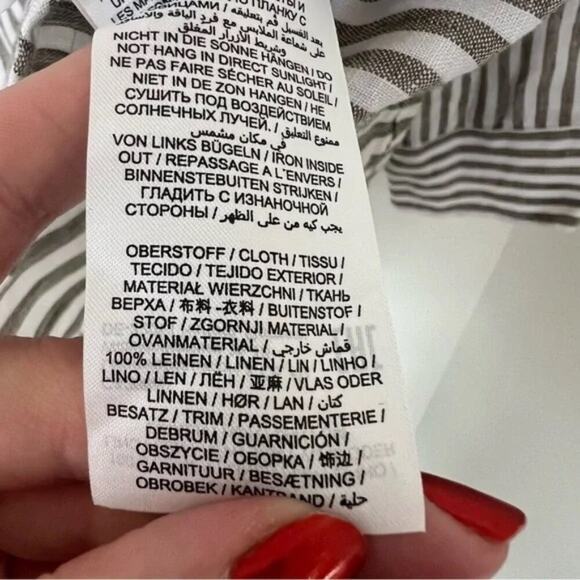 Brax Airwashed Linen Striped Modern Fit Shirt - Picture 9 of 9